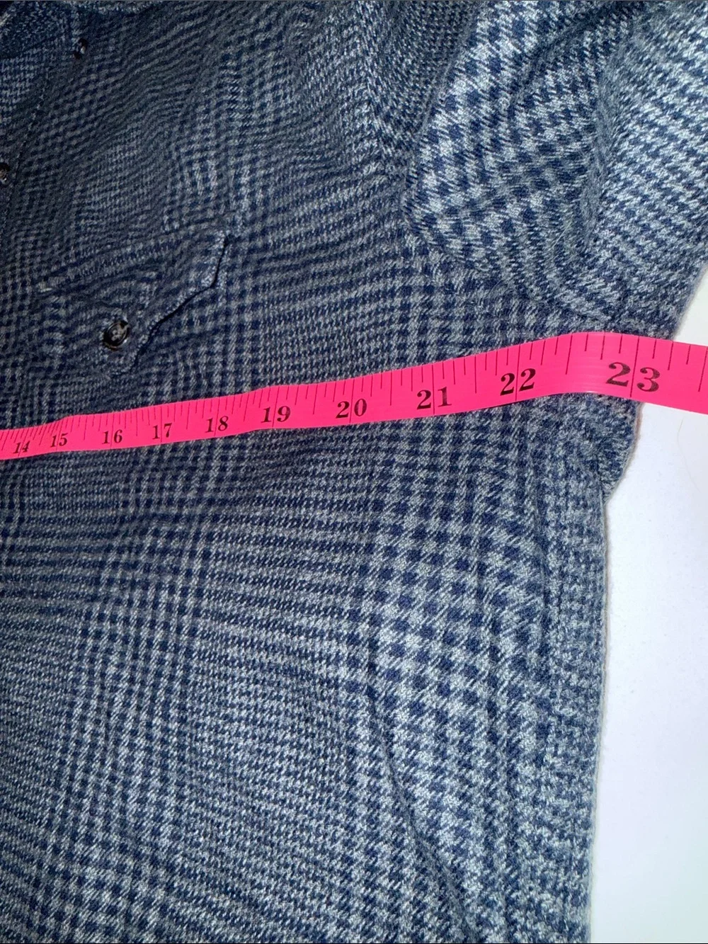 J.Crew Cashmere-Cotton Long Sleeve Button Down in Houndstooth Midnight | L